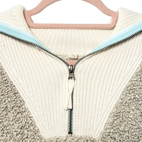 Anthropologie Cozy Knit Moth Kiruna Quarter Zip Pullover Sweater - XS - Picture 4 of 11